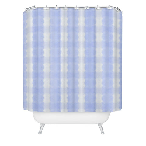 Amy Sia Agadir 5 Pastel Blue Shower Curtain