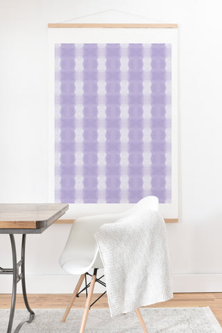 Amy Sia Agadir 5 Pastel Purple Art Print And Hanger