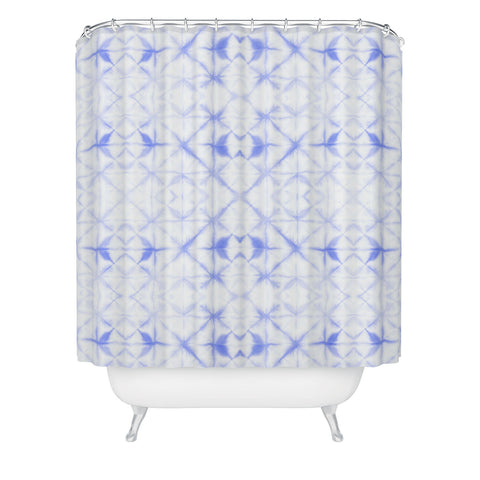 Amy Sia Agadir Pastel Blue Shower Curtain