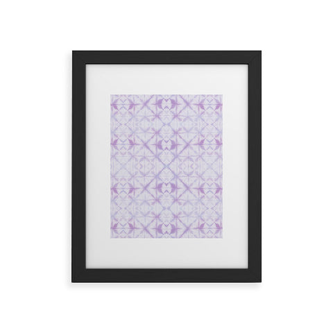 Amy Sia Agadir Pastel Purple Framed Art Print