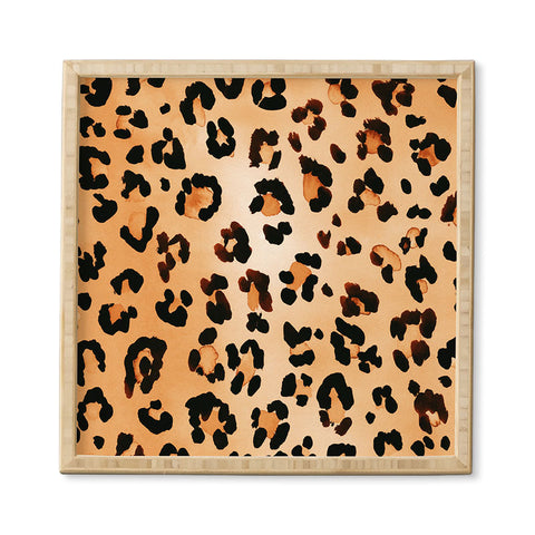 Amy Sia Animal Leopard Brown Framed Wall Art