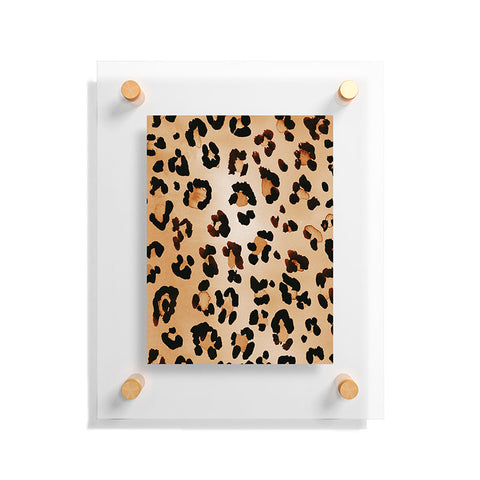 Amy Sia Animal Leopard Brown Floating Acrylic Print