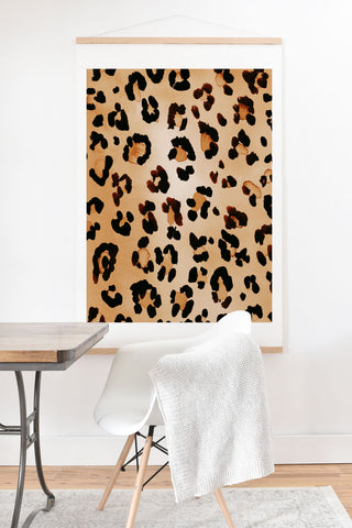Amy Sia Animal Leopard Brown Art Print And Hanger