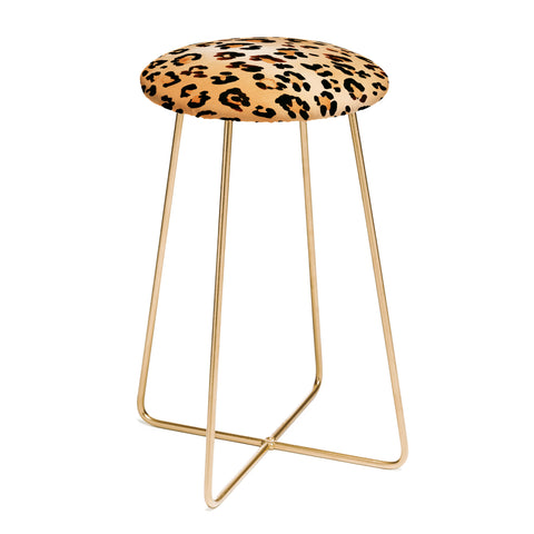 Amy Sia Animal Leopard Brown Counter Stool