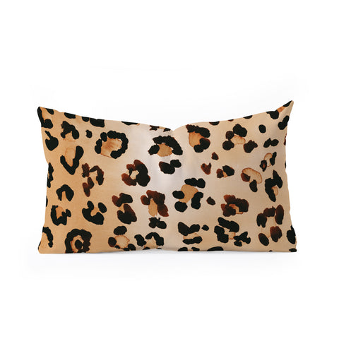 Amy Sia Animal Leopard Brown Oblong Throw Pillow