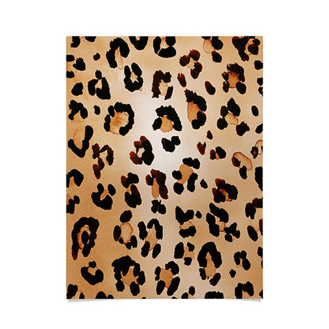 Amy Sia Animal Leopard Brown Poster