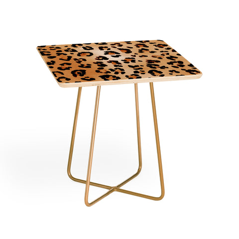 Amy Sia Animal Leopard Brown Side Table