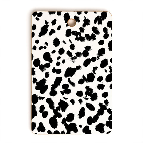 Amy Sia Animal Spot Black and White Cutting Board Rectangle