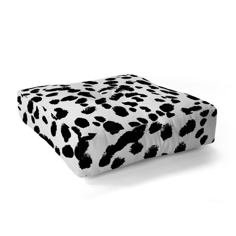 Amy Sia Animal Spot Black and White Floor Pillow Square