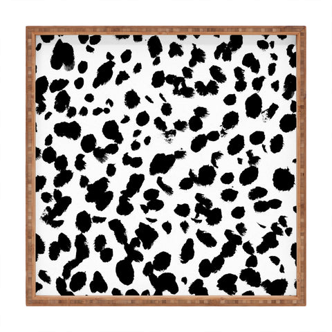 Amy Sia Animal Spot Black and White Square Tray