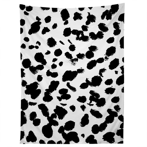 Amy Sia Animal Spot Black and White Tapestry