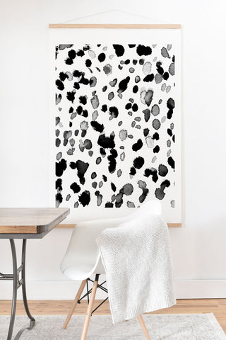 Amy Sia Animal Spot Gray Art Print And Hanger