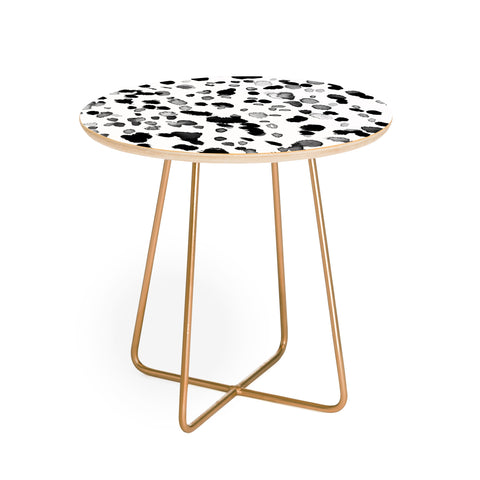 Amy Sia Animal Spot Gray Round Side Table