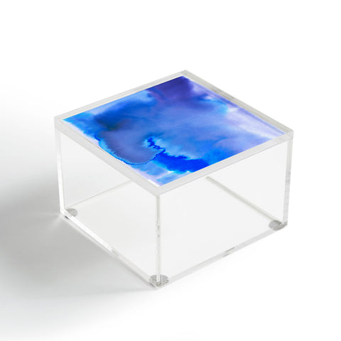 Amy Sia Aquarelle Blue Acrylic Box