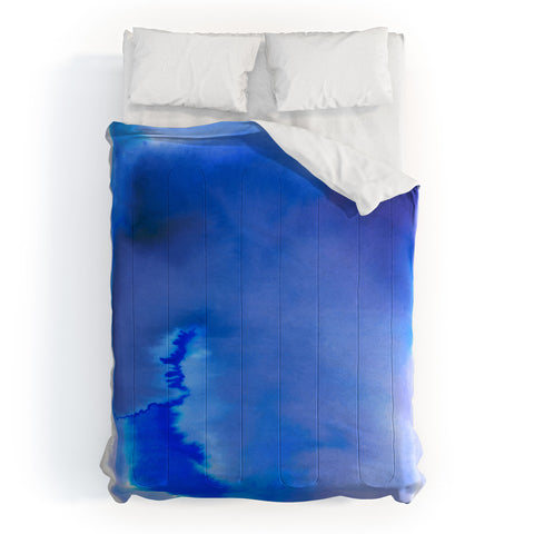 Amy Sia Aquarelle Blue Comforter