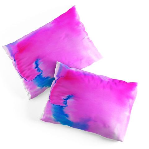 Amy Sia Aquarelle Hot Pink Pillow Shams