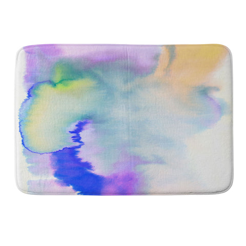 Amy Sia Aquarelle Pastel Memory Foam Bath Mat