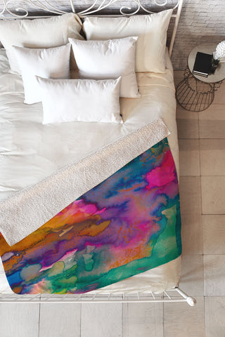 Amy Sia Ardour Fleece Throw Blanket