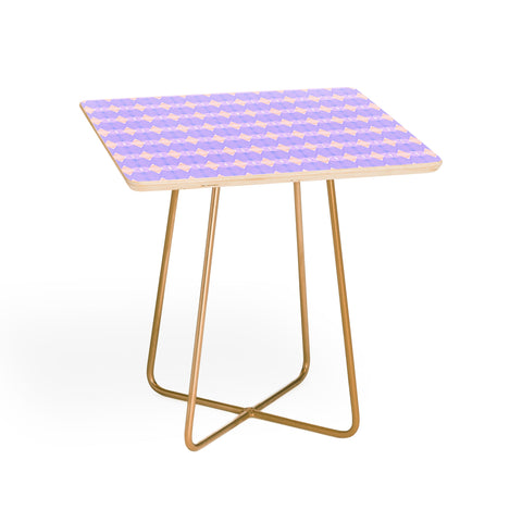 Amy Sia Art Deco Mini Triangle Light Purple Side Table