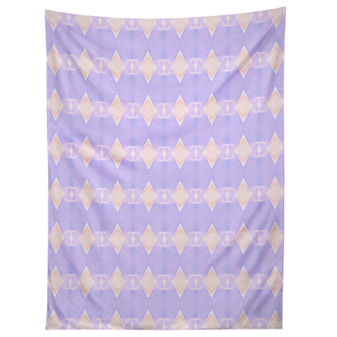 Amy Sia Art Deco Mini Triangle Light Purple Tapestry