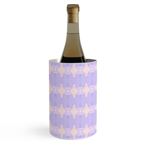 Amy Sia Art Deco Mini Triangle Light Purple Wine Chiller