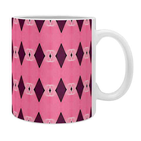 Amy Sia Art Deco Mini Triangle Pink Coffee Mug