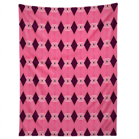 Amy Sia Art Deco Mini Triangle Pink Tapestry