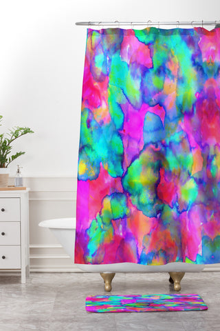 Amy Sia Aurora Shower Curtain And Mat