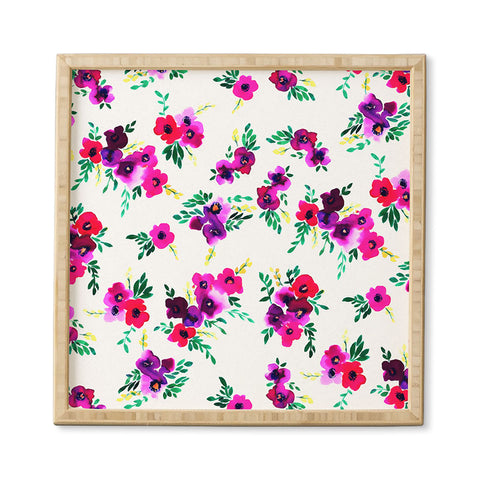 Amy Sia Ava Floral Pink Framed Wall Art
