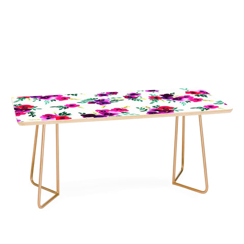 Amy Sia Ava Floral Pink Coffee Table