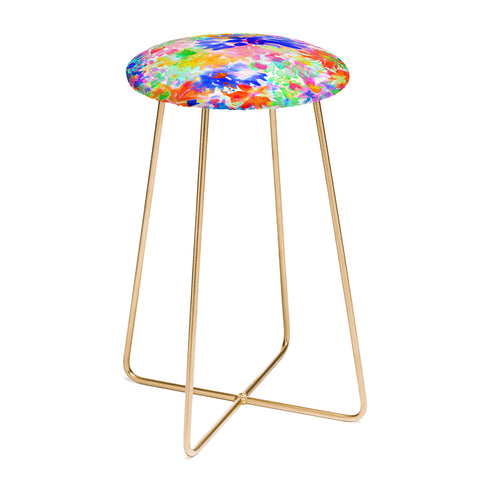 Amy Sia Bloom Blue Counter Stool