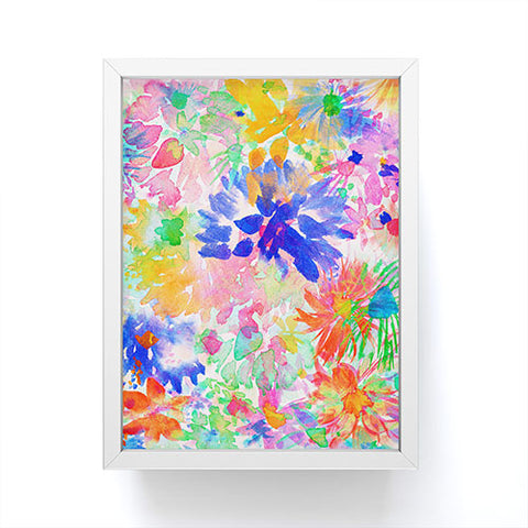 Amy Sia Bloom Blue Framed Mini Art Print