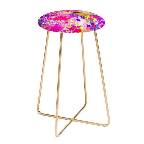 Amy Sia Bloom Pink Counter Stool