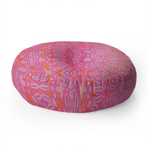 Amy Sia Casablanca Hot Pink Floor Pillow Round