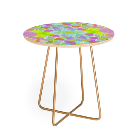 Amy Sia Chroma Lime Round Side Table