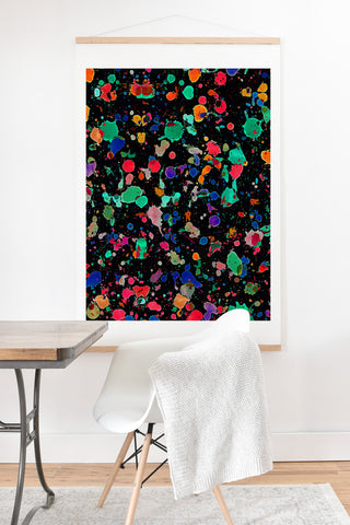 Amy Sia Colourful Splatter Art Print And Hanger