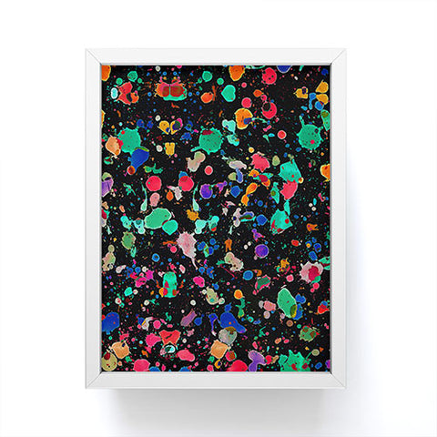 Amy Sia Colourful Splatter Framed Mini Art Print