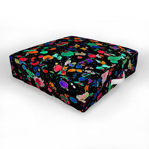 Amy Sia Colourful Splatter Outdoor Floor Cushion