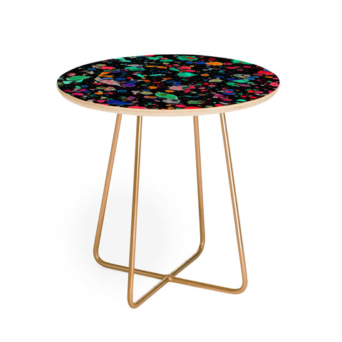 Amy Sia Colourful Splatter Round Side Table