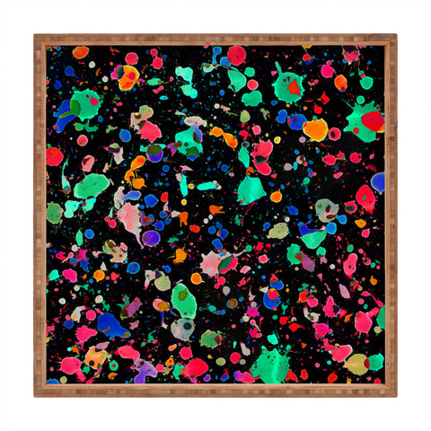Amy Sia Colourful Splatter Square Tray