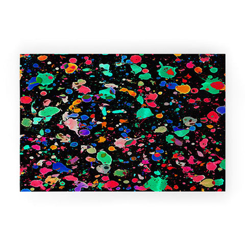 Amy Sia Colourful Splatter Welcome Mat