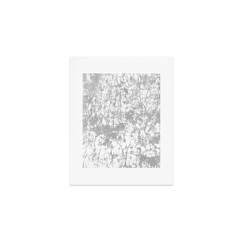 Amy Sia Crackle Batik Pale Gray Art Print