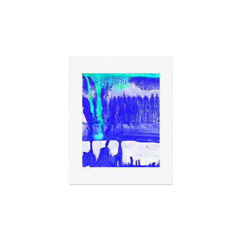 Amy Sia Dip Dye Ultramarine Art Print