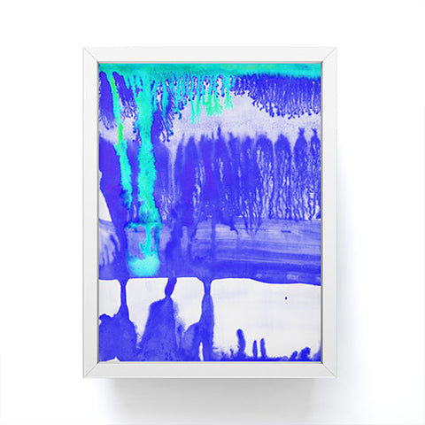 Amy Sia Dip Dye Ultramarine Framed Mini Art Print
