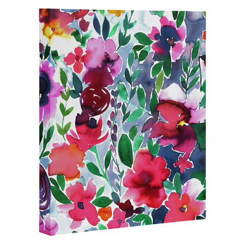 Amy Sia Evie Floral Art Canvas