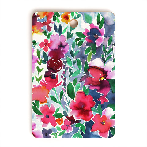 Amy Sia Evie Floral Cutting Board Rectangle