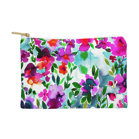 Amy Sia Evie Floral Magenta Pouch