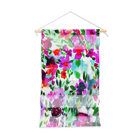 Amy Sia Evie Floral Magenta Wall Hanging Portrait