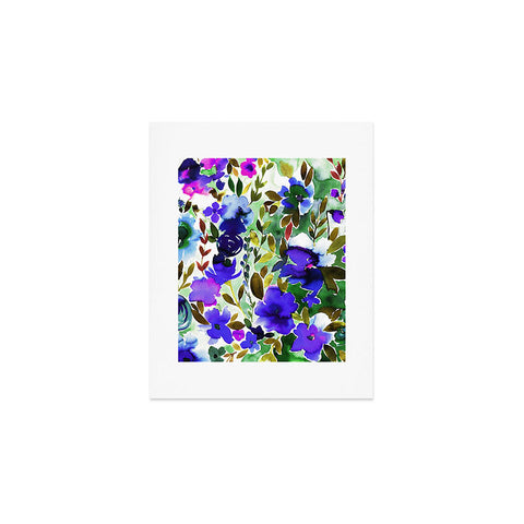 Amy Sia Evie Floral Olive Art Print
