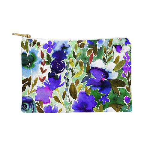 Amy Sia Evie Floral Olive Pouch